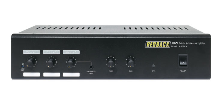 30W 3 Input 100V Public Address (PA) Amplifier