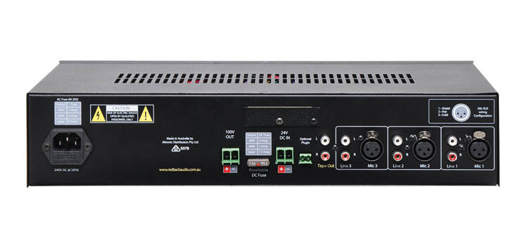 Phase5 40 Watt 100V Public Address Amplifier