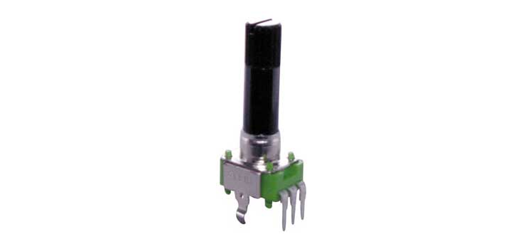 10k Lin 18T Spline 9mm Single Vertical PCB Pot