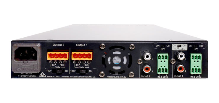 2 x 120W Public Address (PA) Zone Amplifier