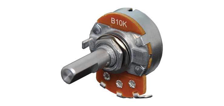 10k Lin D Shaft 24mm Single Pot