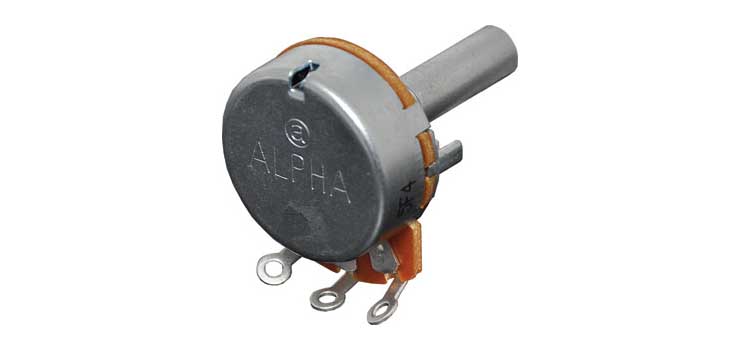 100k Lin D Shaft 24mm Single Pot