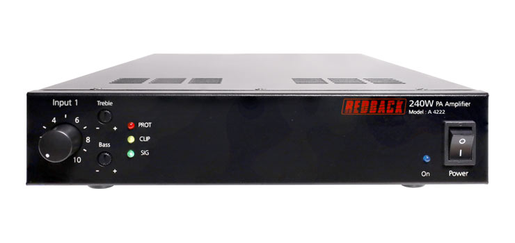240W Public Address (PA) Zone Amplifier