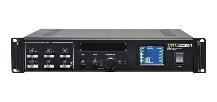 Phase5 Public Address (PA) Mixer Amplifier 125W 6 Input