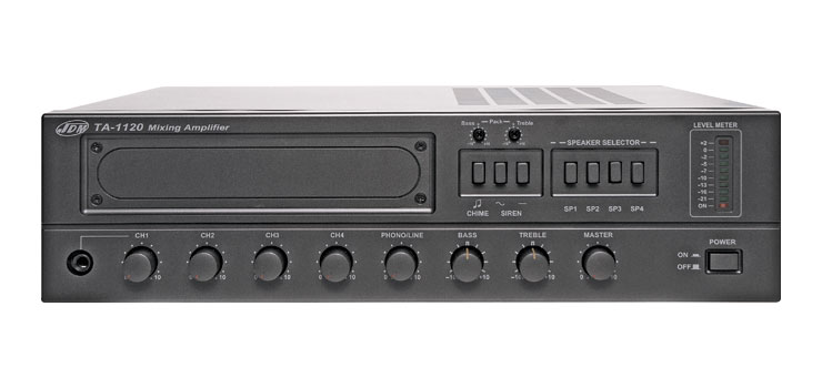 PA Mixer Amplifier 4 Zone 120W