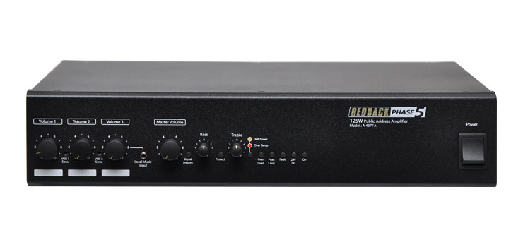 Public Address Amplifier (PA) 125W 3 Input