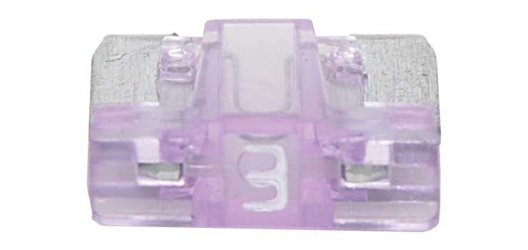 3A Purple Low Profile Mini Blade Fuse