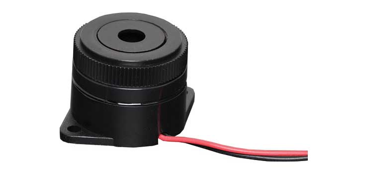 1.5-28V Continuous Tone Piezo Chassis Mount Buzzer