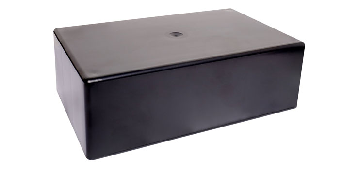 UB1 (157Lx95Wx53Hmm) Black ABS Jiffy Box