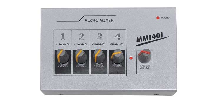 4 Input Microphone Mixer