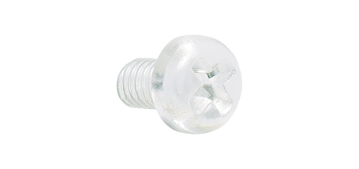 M4 x 6mm Pan Phillips Polycarbonate Bolt Pk 1000