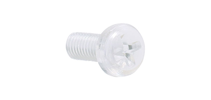 M3 x 10mm Pan Phillips Polycarbonate Bolt Pk 1000