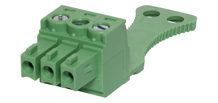 3 Way 3.81mm Pluggable Terminal Plug With Strain Relief