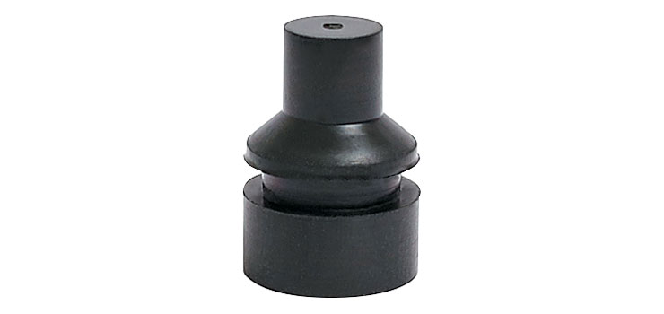 10mm Round Push In Rubber Feet Pk 4
