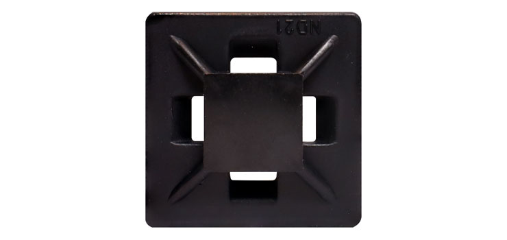21mm Adhesive Cable Tie Mounts Pk 100