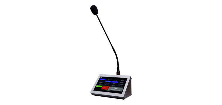 7" Master White Paging Console For Source Controllers