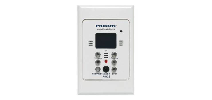 4 Input to 4 Output Matrix Mixer Controller Wallplate