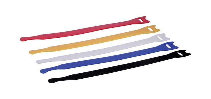 200mm Hook and Loop Cable Ties Pk 10