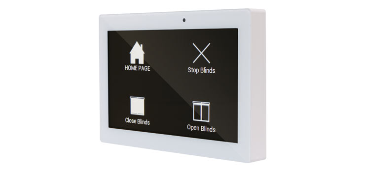 Programmable Universal 7" Touchscreen Wallplate - White