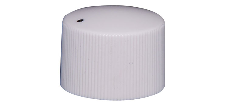 23mm White Plastic 18T Spline Knob