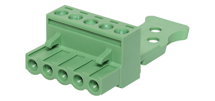 5 Way 5.08mm Pluggable Terminal Plug With Strain Relief