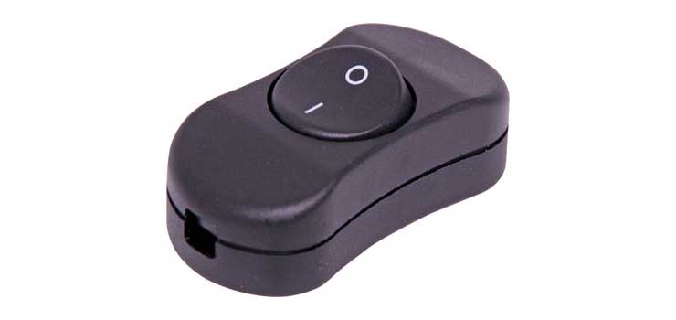 Low Voltage In Line Rocker Switch 6A 