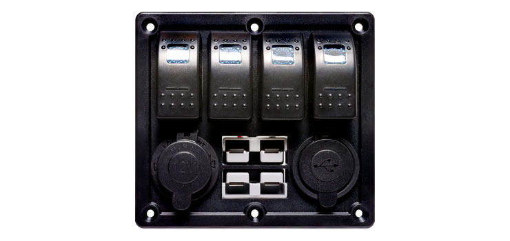 Switch Panel With USB / Anderson / Car Accessory Socket