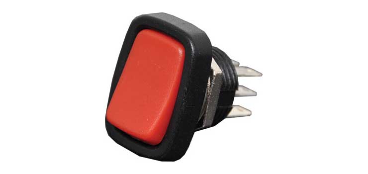 DPDT Red Rocker Switch