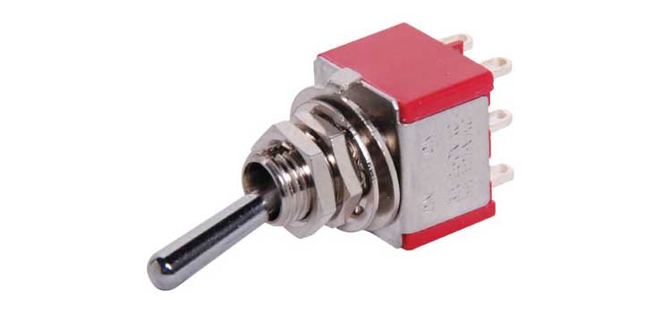 DPDT Cen Off Mom/Lock Solder Tail Mini Toggle Switch
