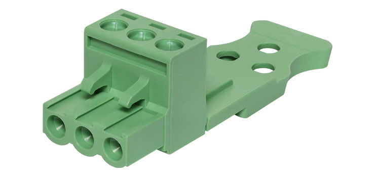 3 Way 5.08mm Pluggable Terminal Plug With Strain Relief