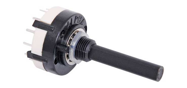 4 Pole 2-3 Position PCB Mount Rotary Switch