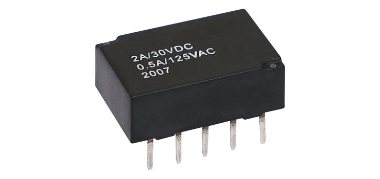 2A 5VDC DPDT PCB Mount Telecom Relay