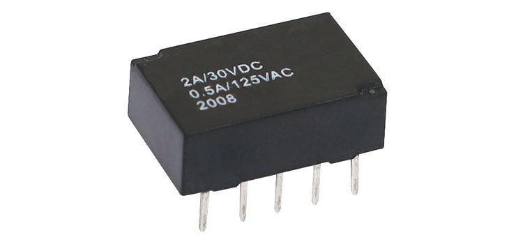 2A 12VDC DPDT PCB Mount Telecom Relay