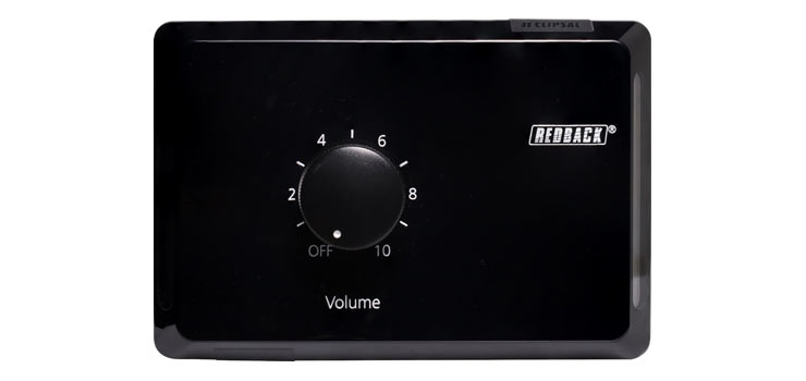 Volume Control 40W 100V Line Clipsal Pro - Horizontal Black