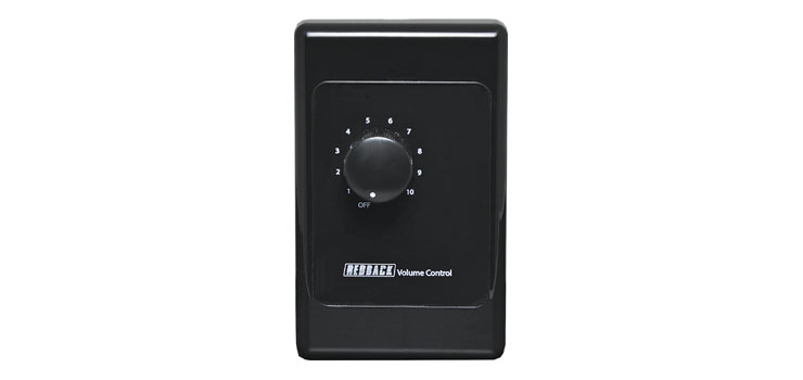 Volume Control 10W 100V Line - Vertical Black