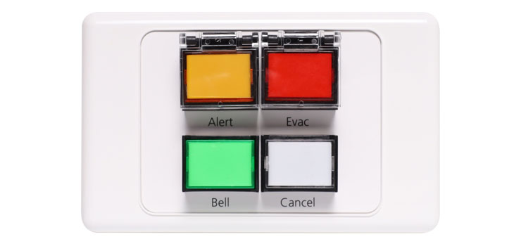 Alert/Evac/Cancel Remote Control Plate