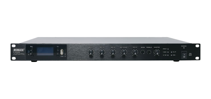 Compact 100V Class D Bluetooth PA Mixer Amplifier 120W
