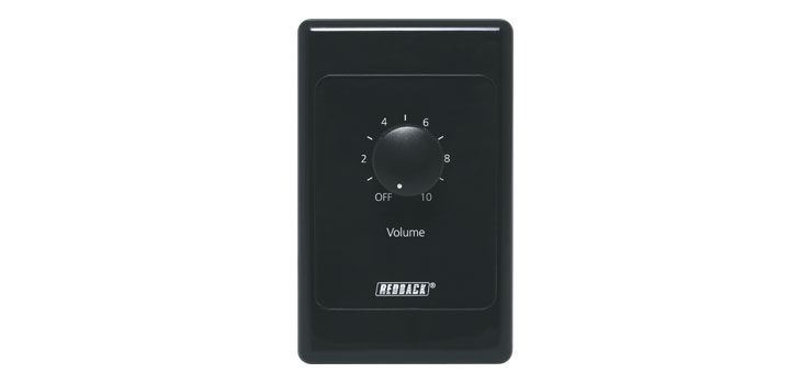 Volume Control 40W 100V Line - Vertical Black