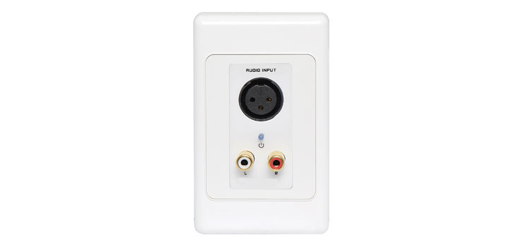 3 Pin XLR & Stereo RCA Input UTP Balun Wallplate