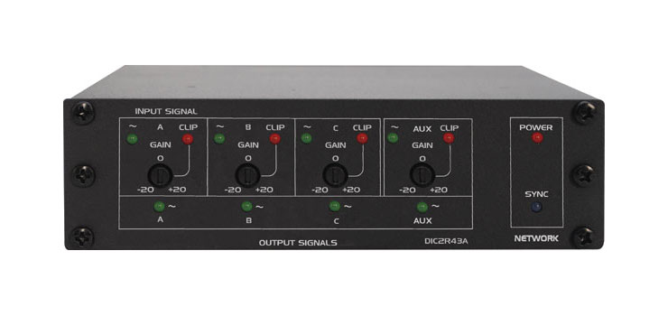 Dante 2 Input 4 Output Converter Interface Box