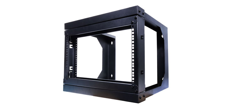 6U 460mm Deep Hinged Wall Mount Server Rack