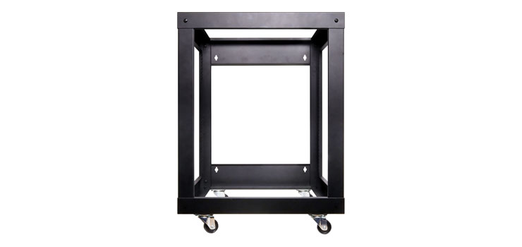 12U 520mm Side Mount Open 19" Rack Frame