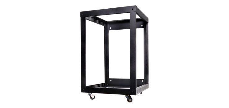 15U 520mm Side Mount Open 19" Rack Frame