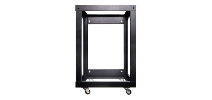 15U 520mm Side Mount Open 19" Rack Frame