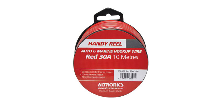 11AWG Red 10m Tinned Automotive Single Core Cable Reel