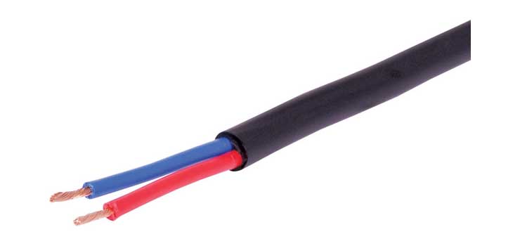 18AWG Black Double Insulated Speaker Cable
