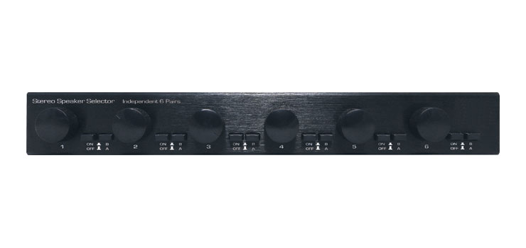 6 Zone 300W Speaker Switcher With Volume Control