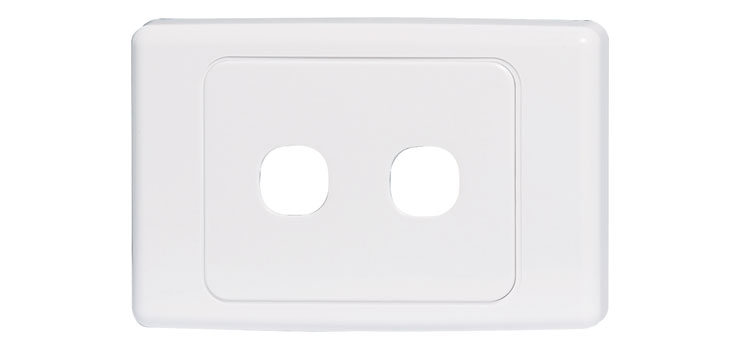 2 Way Clipsal Clip-In Wallplate