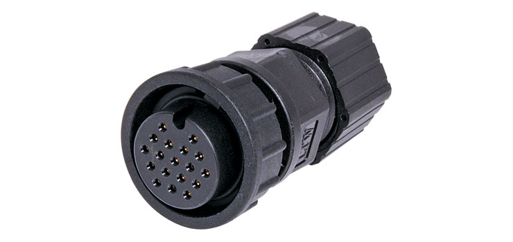 18 Pin 5A Locking female Line IP67 Waterproof Socket