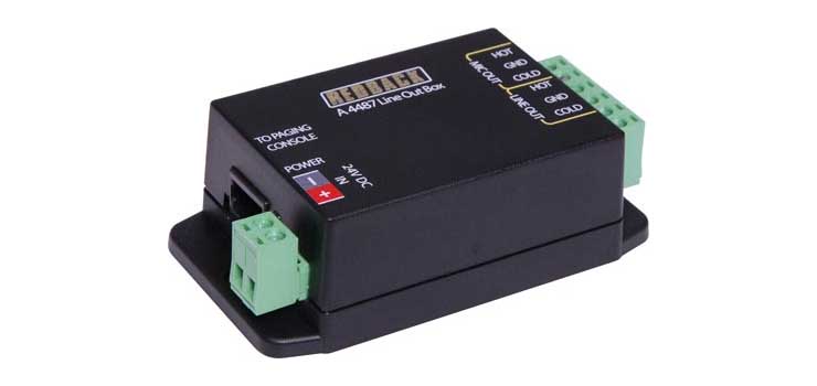 Line Out Box To suit A4660 Redback Paging Console